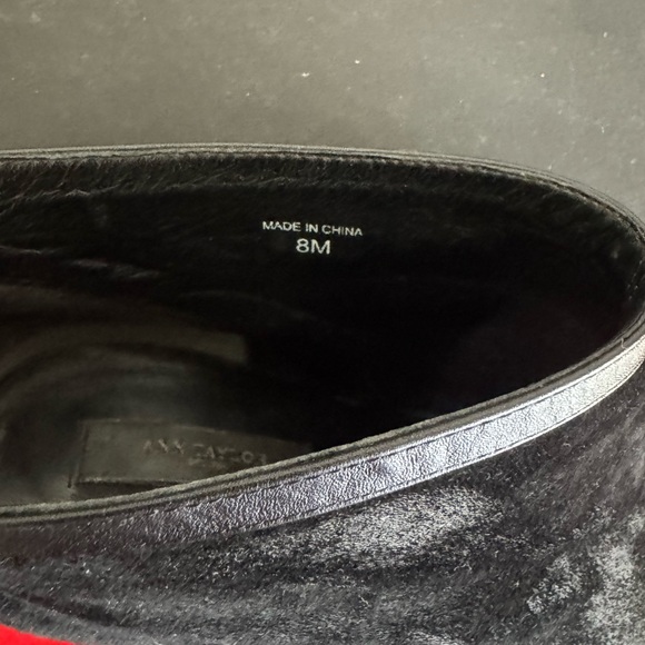 Ann Taylor Elsa Peeptoe Wedge Bootie Black size 8 - Picture 10 of 10